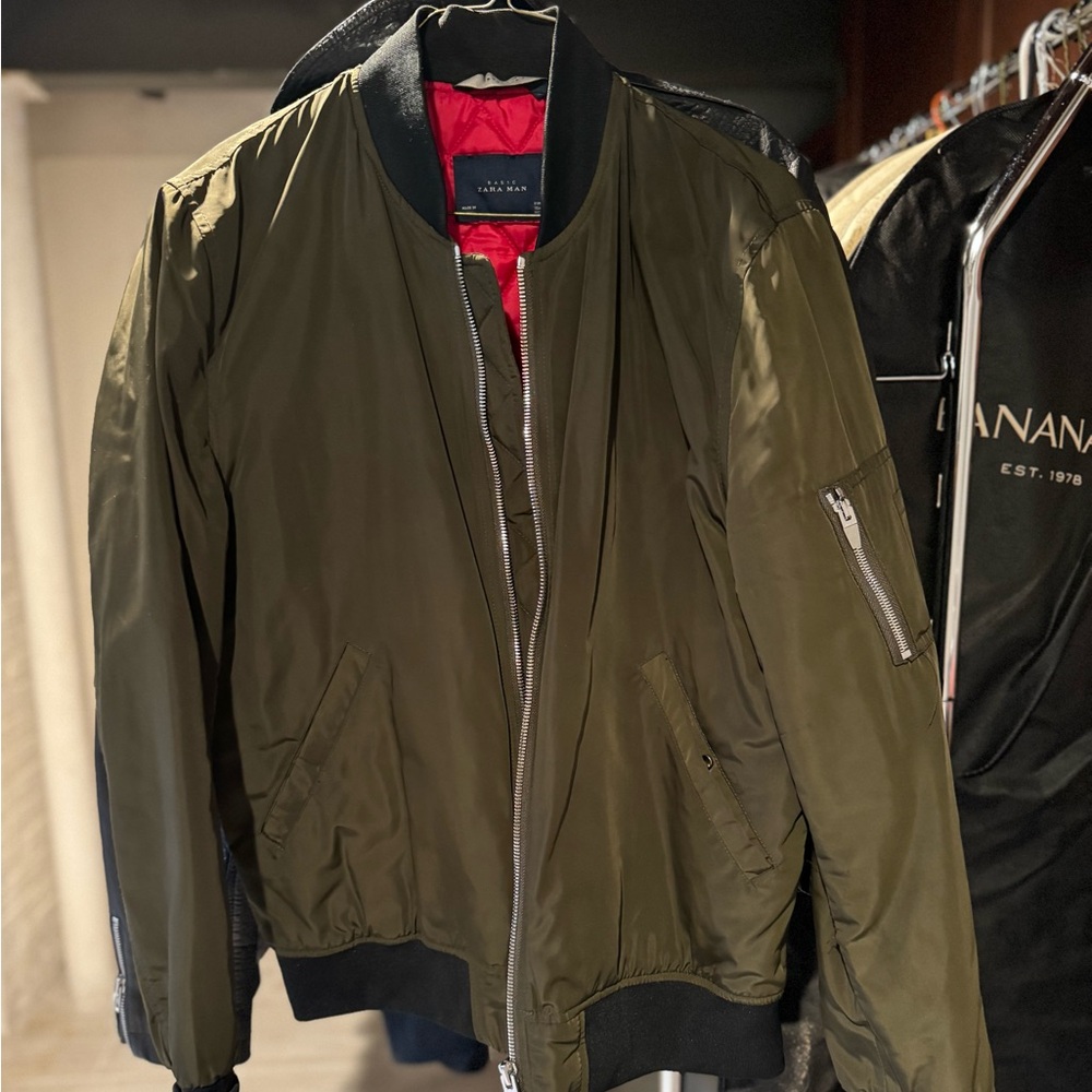 Mens Zara bomber jacket